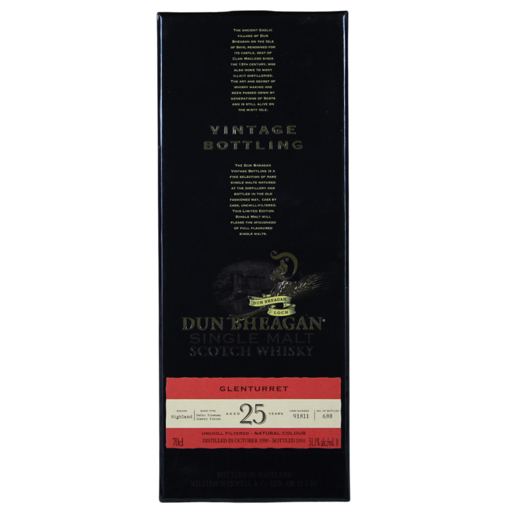 Glenturret 25 Jahre 1990/2016 Cask #91811 51,1% 0,7l