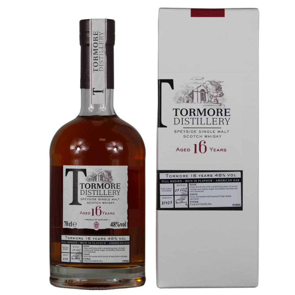 Tormore 16 Jahre Bottled 09/2014 Batch B1409 48% 0,7l