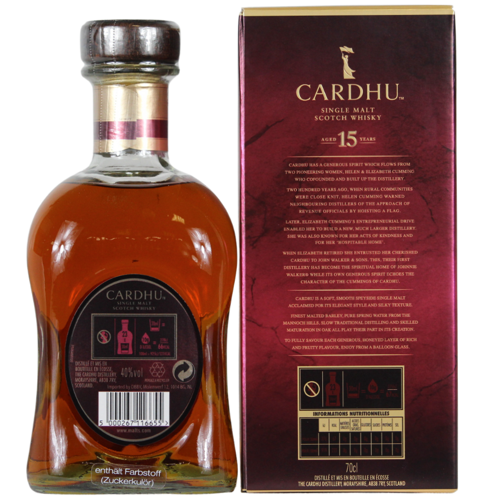 Cardhu 15 Jahre 40% 0,7l