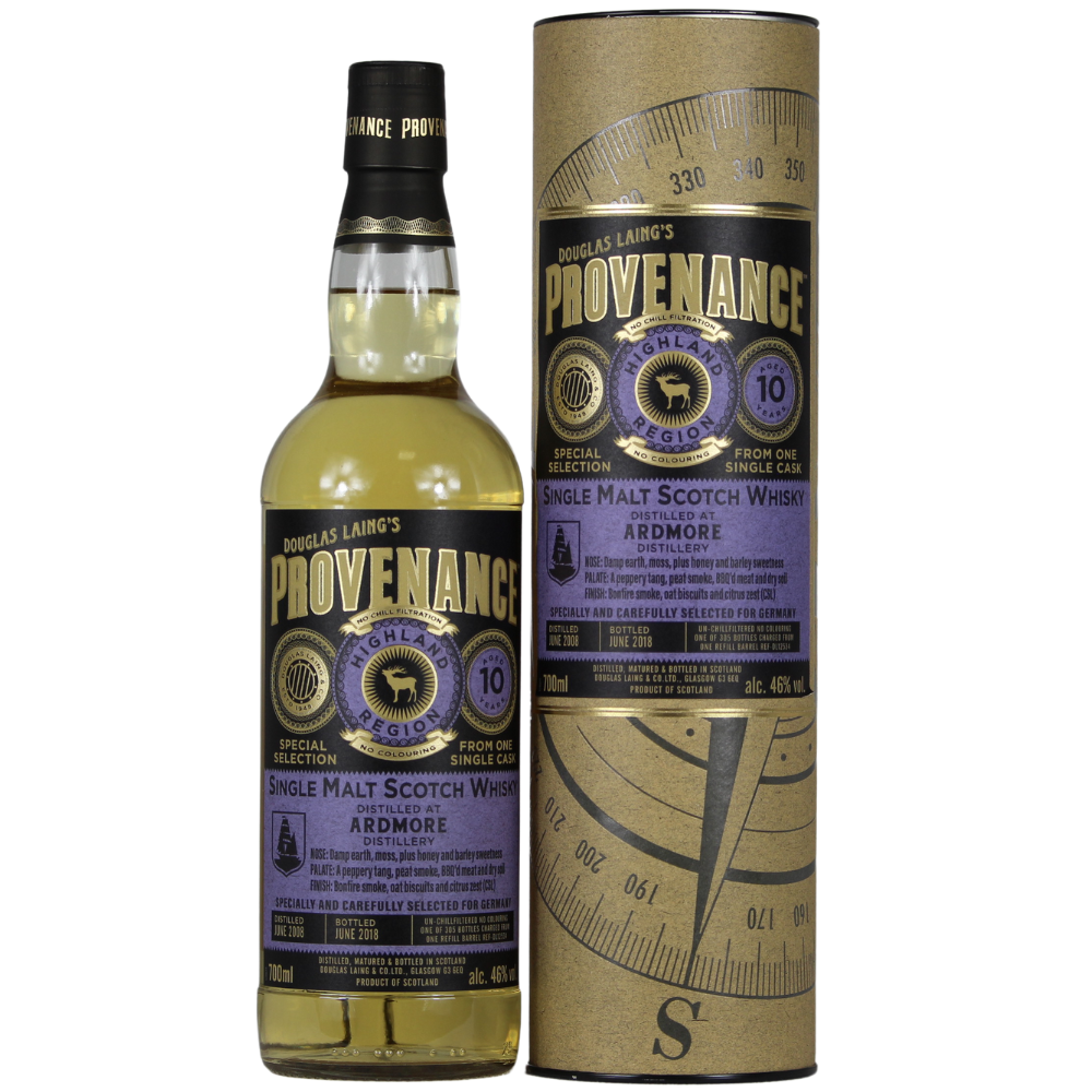 Ardmore 10 Jahre Douglas Laing´s Provenance 46% 0,7l