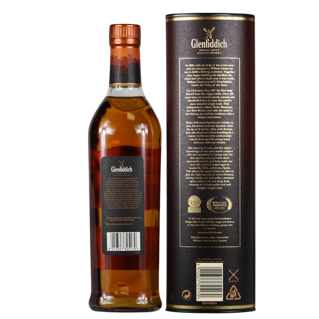 Glenfiddich 14 Jahre Rich Oak 40% 0,7l