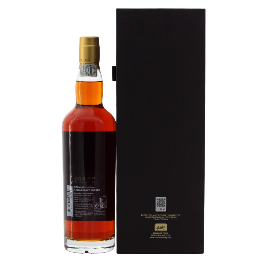 Kavalan 8 Jahre 2015/2023 Solist Peated Single Cask Strength 51,6% 0,7l