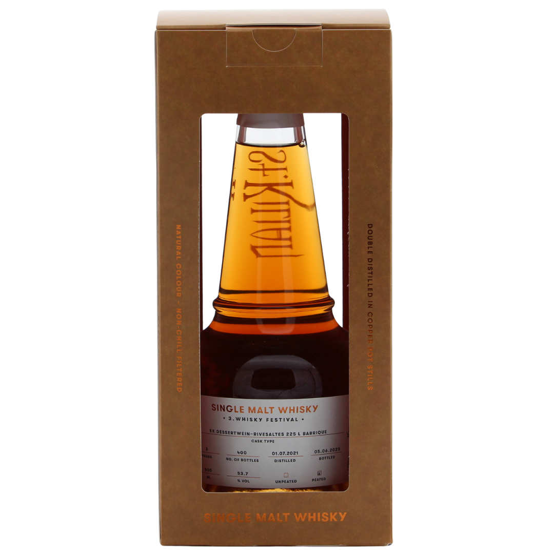 St.Kilian 3. Whisky Festival Ex-Dessertwein Rivesaltes Peated Distillers Choice 53,7% 0,5l