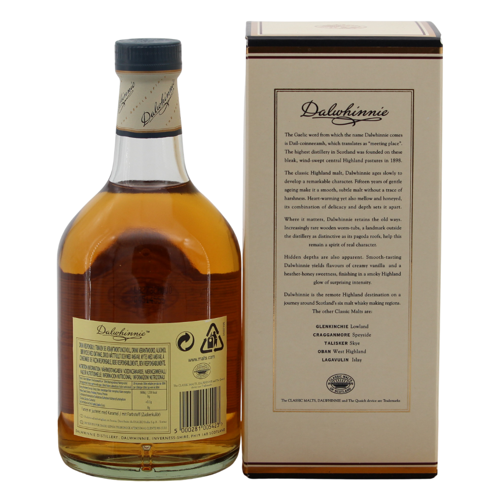 Dalwhinnie 15 Jahre (Abgefüllt 2018) 43% 0,7l