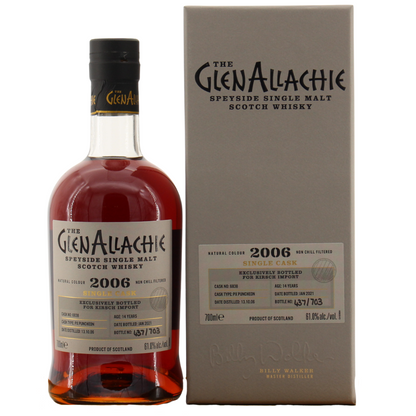 GlenAllachie 14 Jahre 2006/2021 Single Cask PX Puncheon Cask No. 6838 61% 0,7l
