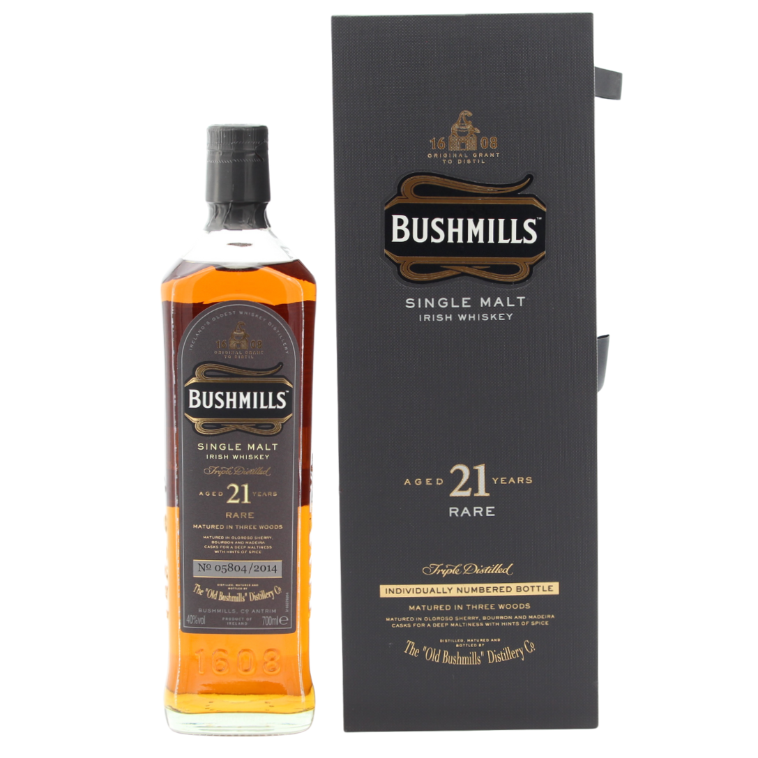 Bushmills 21 Jahre Three Wood (Bottled 2014) 40% 0,7l