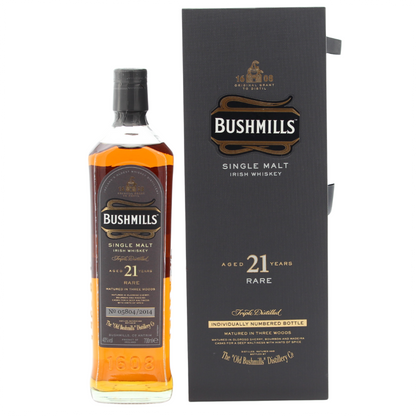 Bushmills 21 Jahre Three Wood (Bottled 2014) 40% 0,7l