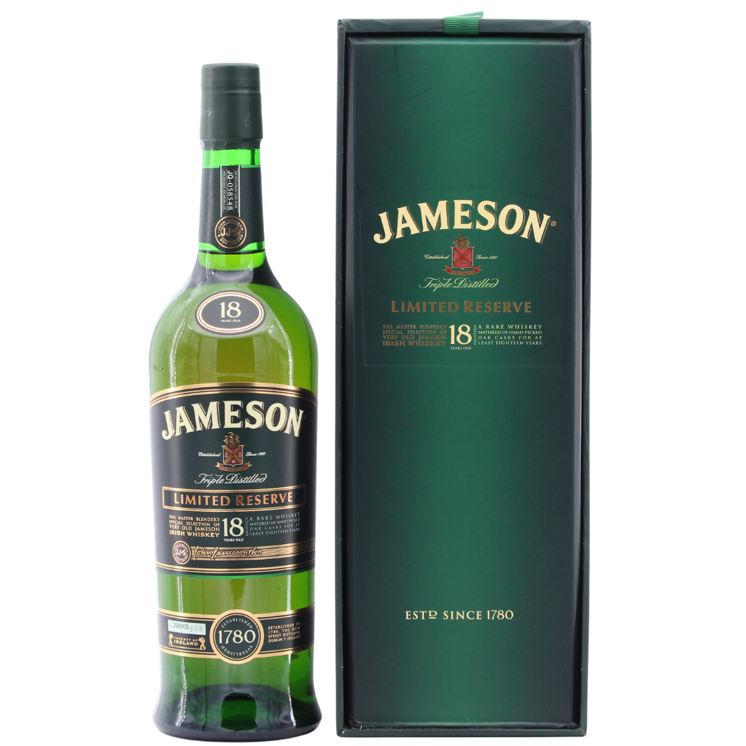 Jameson 18 Jahre Limited Reserve ALTE Ausführung 40% 0,7l