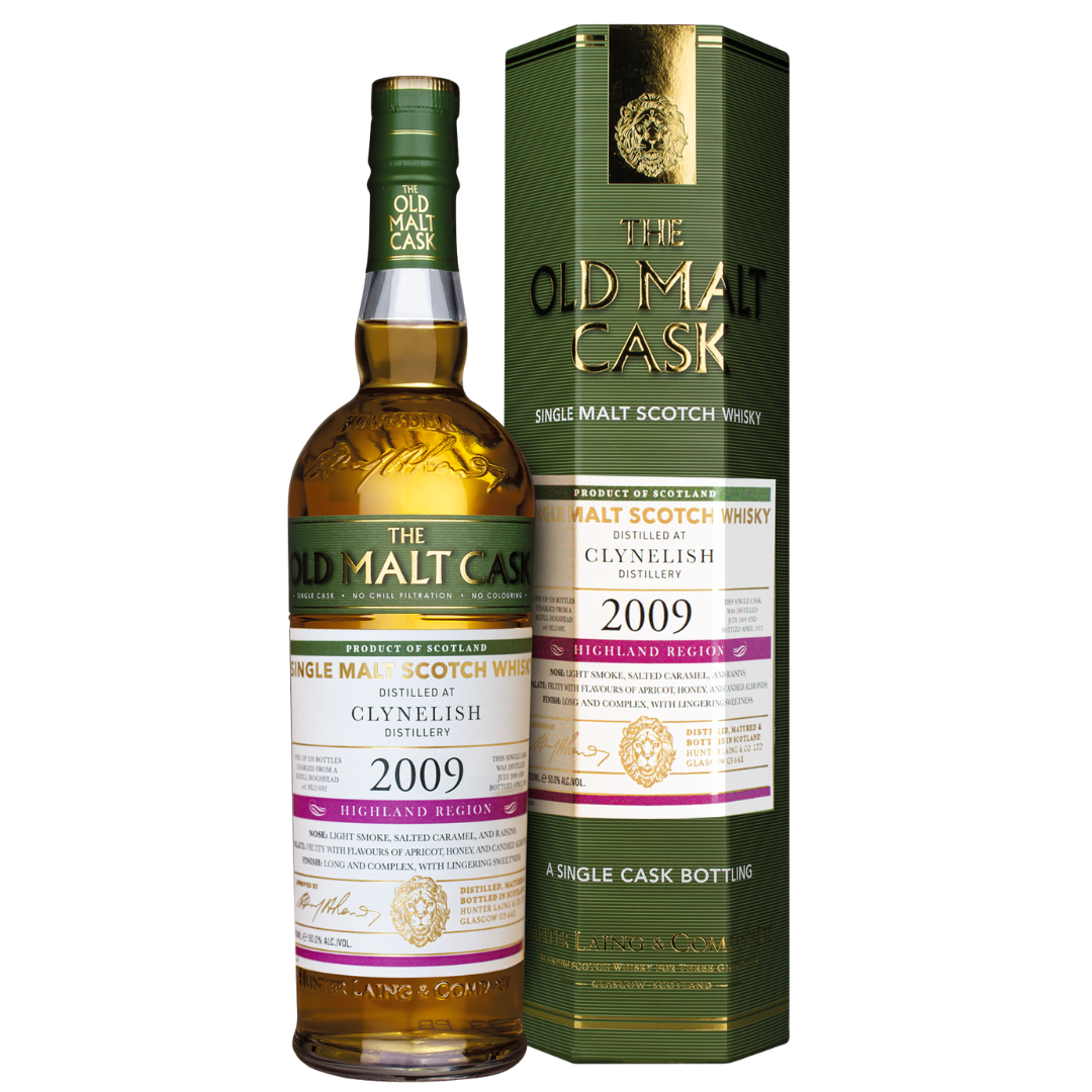 Clynelish 15 Jahre 2009 Old Malt Cask Hunter Laing Single Cask Bottling 50% 0,7l