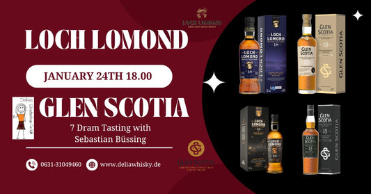 Loch Lomond und Glen Scotia Whisky Tasting mit Brand Ambassador Sebastian Büssing 7x2cl January, 24th 2025