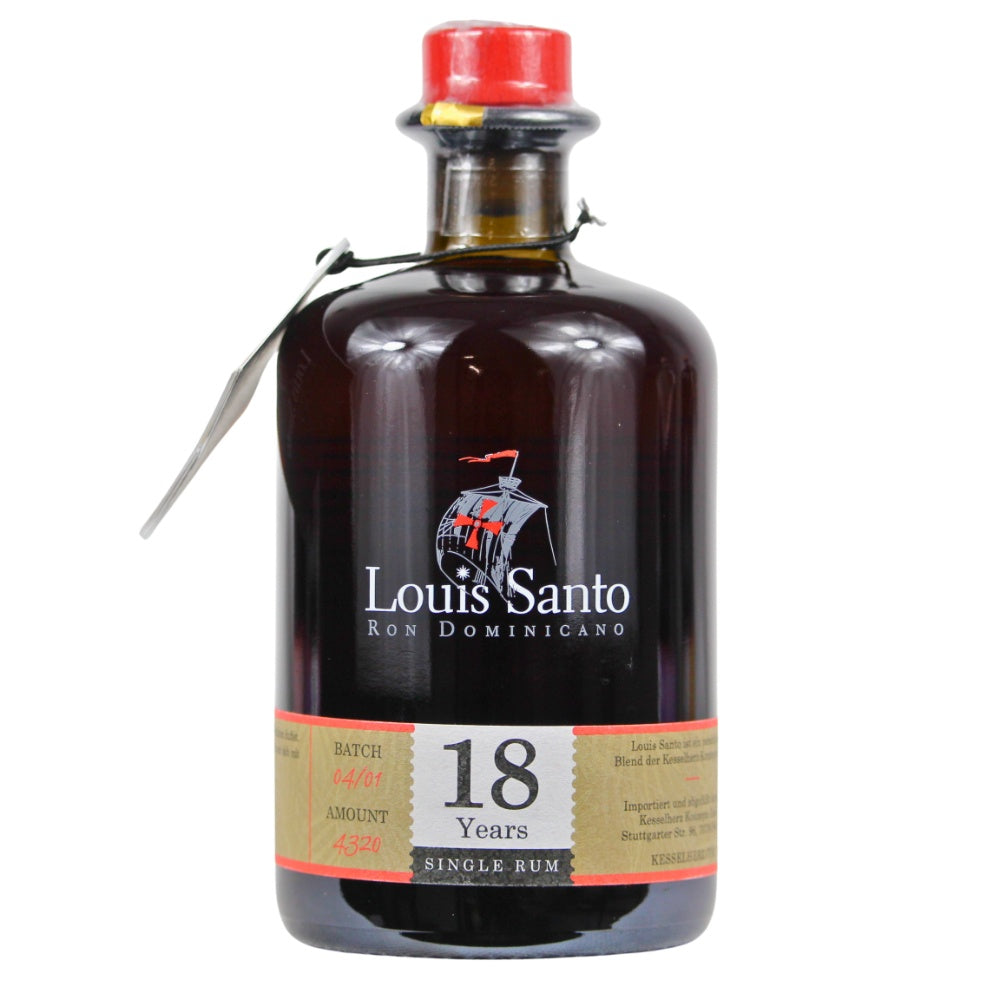 Louis Santo 18 Jahre Single Rum Dominikanische Republik 44% 0,5l