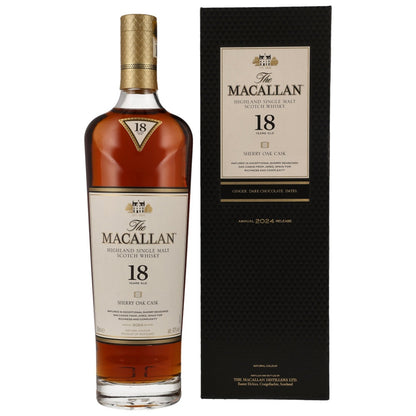 Macallan 18 Jahre Sherry Oak Cask 2024 Release 43% 0,7l