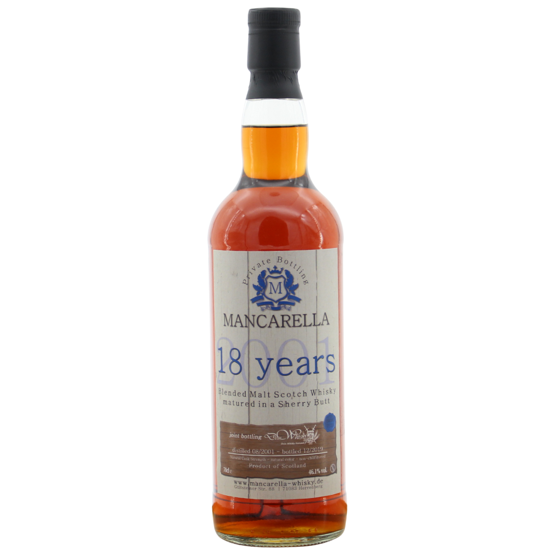 Blended Malt 18 Jahre 2001/2019 Mancarella 46,1% 0,7l