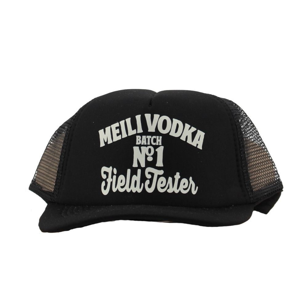 Meili Vodka Basecap mit Aufdruck "Batch No. 1 Field Tester"