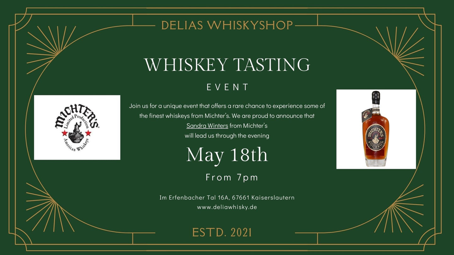 Michter's Whiskey Tasting mit Sandra Winters 6x2cl 18.5.24