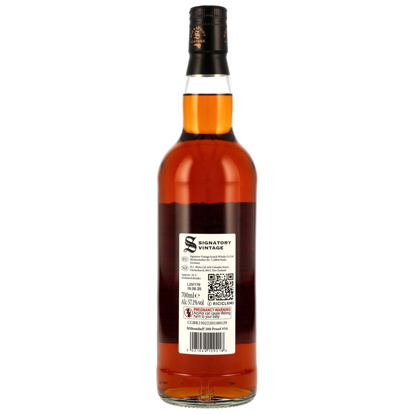 Miltonduff 14 Jahre 2011/2025 Oloroso Sherry Casks 100 Proof Edition #54 SV 57,1% 0,7l