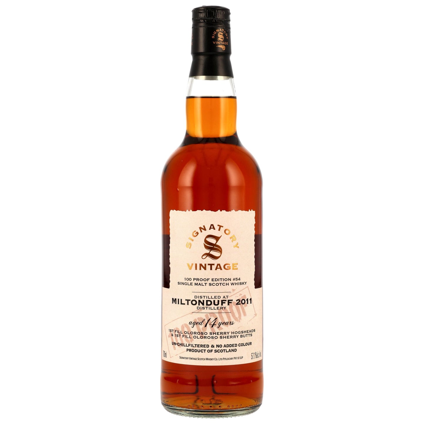 Miltonduff 14 Jahre 2011/2025 Oloroso Sherry Casks 100 Proof Edition #54 SV 57,1% 0,7l