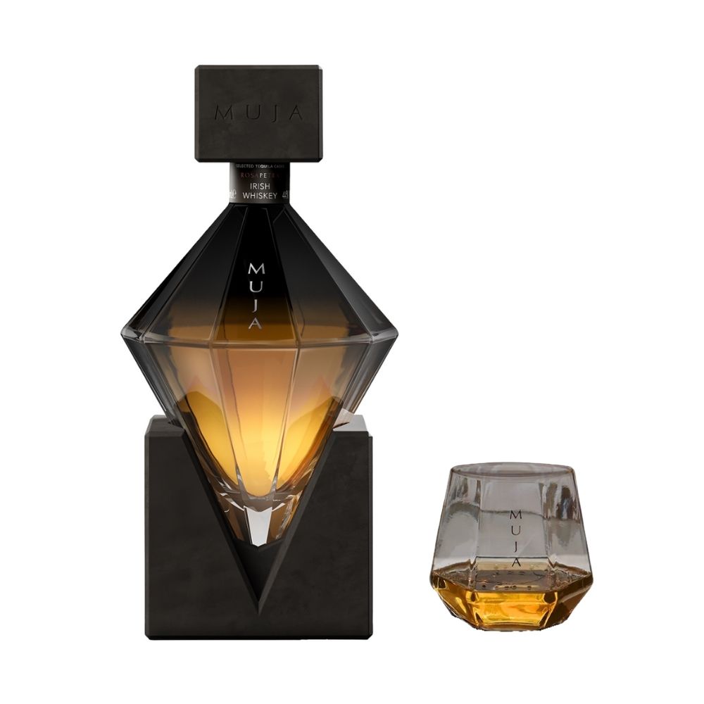 Muja Rosapetra Blended Irish Whiskey with glass 44% 0.5l – deliawhisky.de