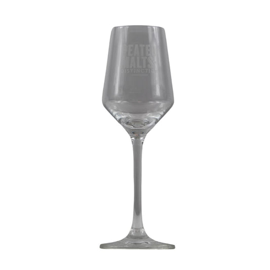 Peated Malts glass with print