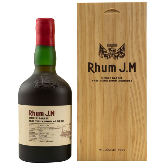 J.M.Rhum Single Barrel Vieux Rhum Agricole millesime 2001 0.5 lt. - Rum -  Spirits