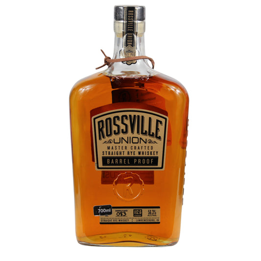 Rossville Barrel Proof Straight Rye Whiskey