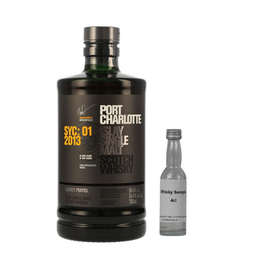SAMPLE 4cl Port Charlotte 10 Jahre SYC:01 2013 Heavily Peated 54,4%