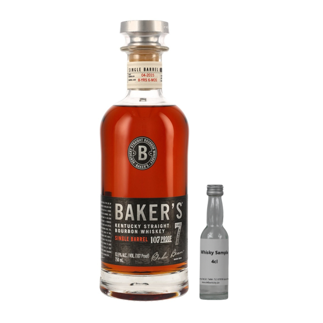 SAMPLE 4cl Baker's 7 Years Single Barrel Kentucky Straight Bourbon 53.5%