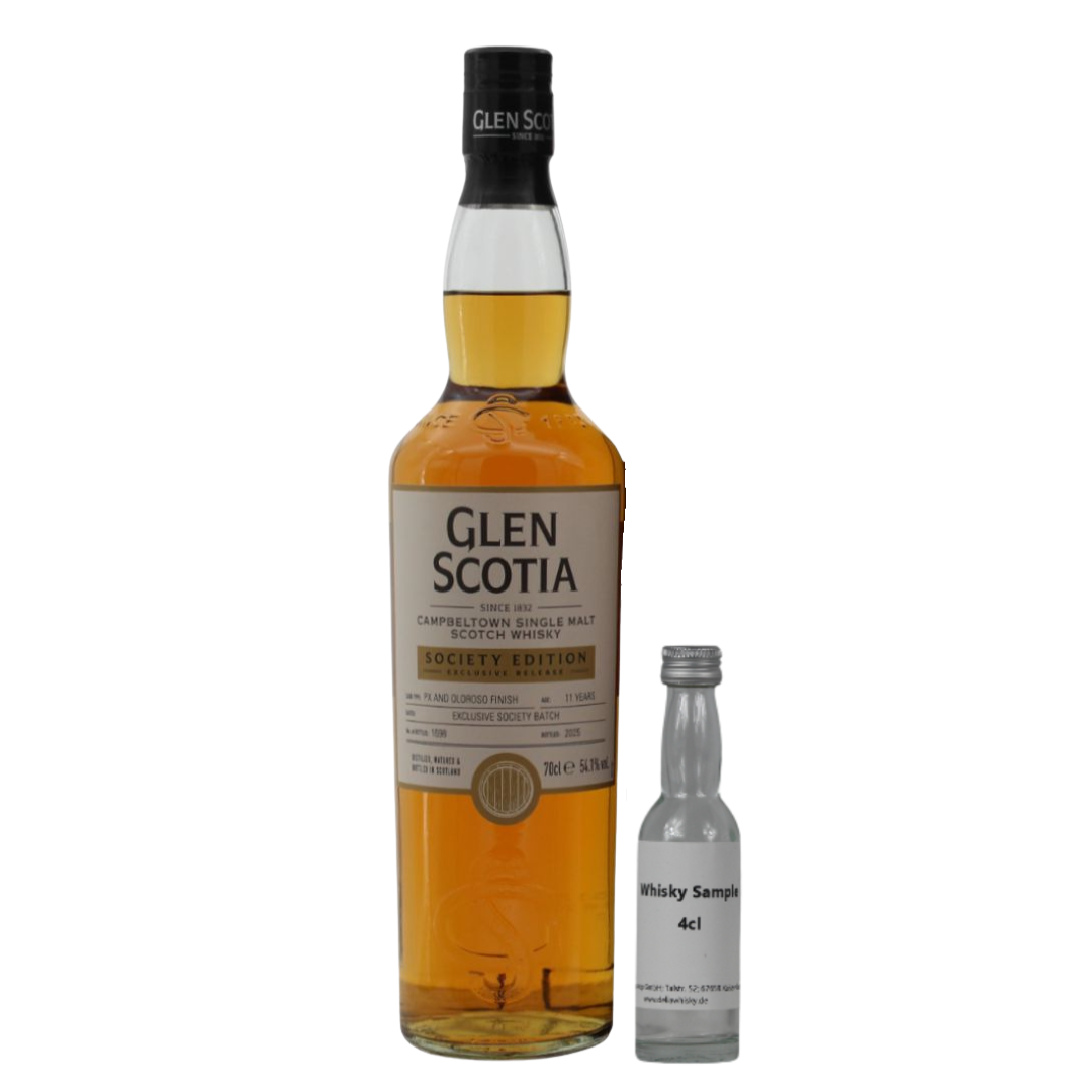 SAMPLE 4cl Glen Scotia 11 Years PX &amp; Oloroso Finish Exclusive Society Batch 54.1%
