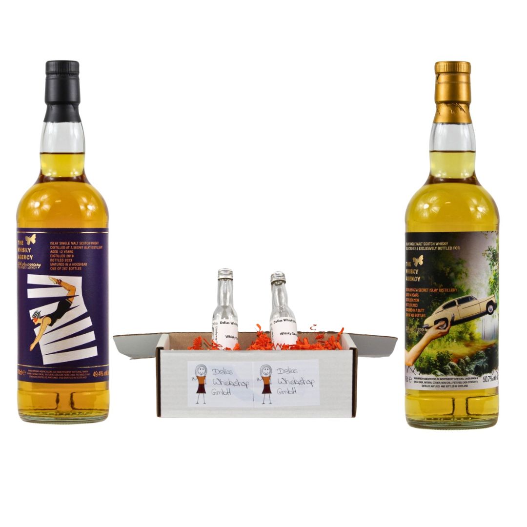 The Whiskey Agency Secret Islay Sample Set 50.3% 2x4cl