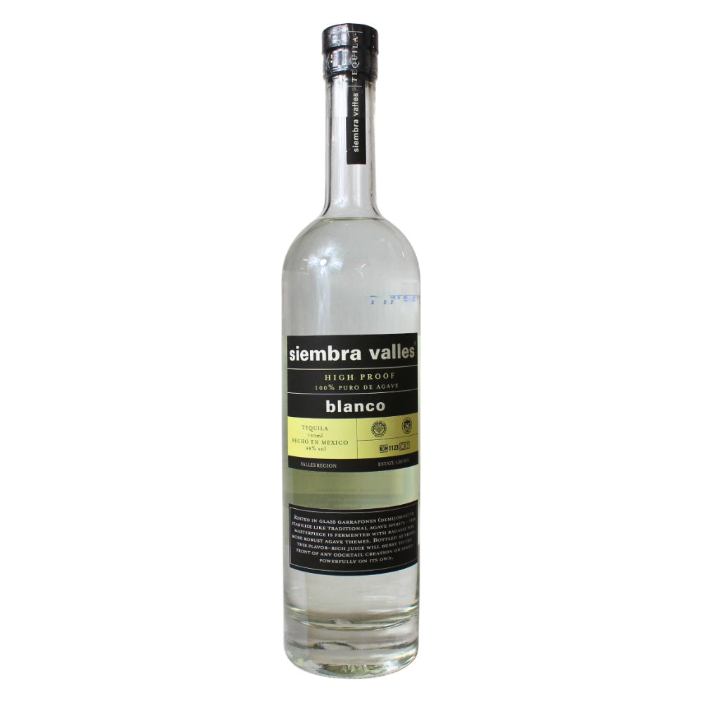 Siembra Valles Tequila Blanco High Proof