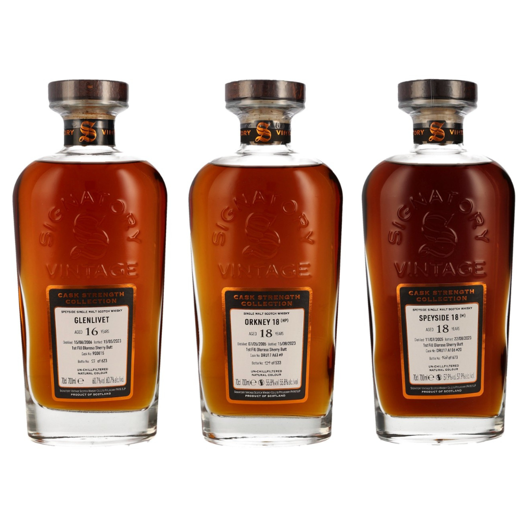 Signatory Vintage Sherry Highlight Sampleset | Deliawhisky.de ...