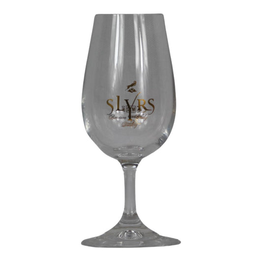 Slyrs glass with print