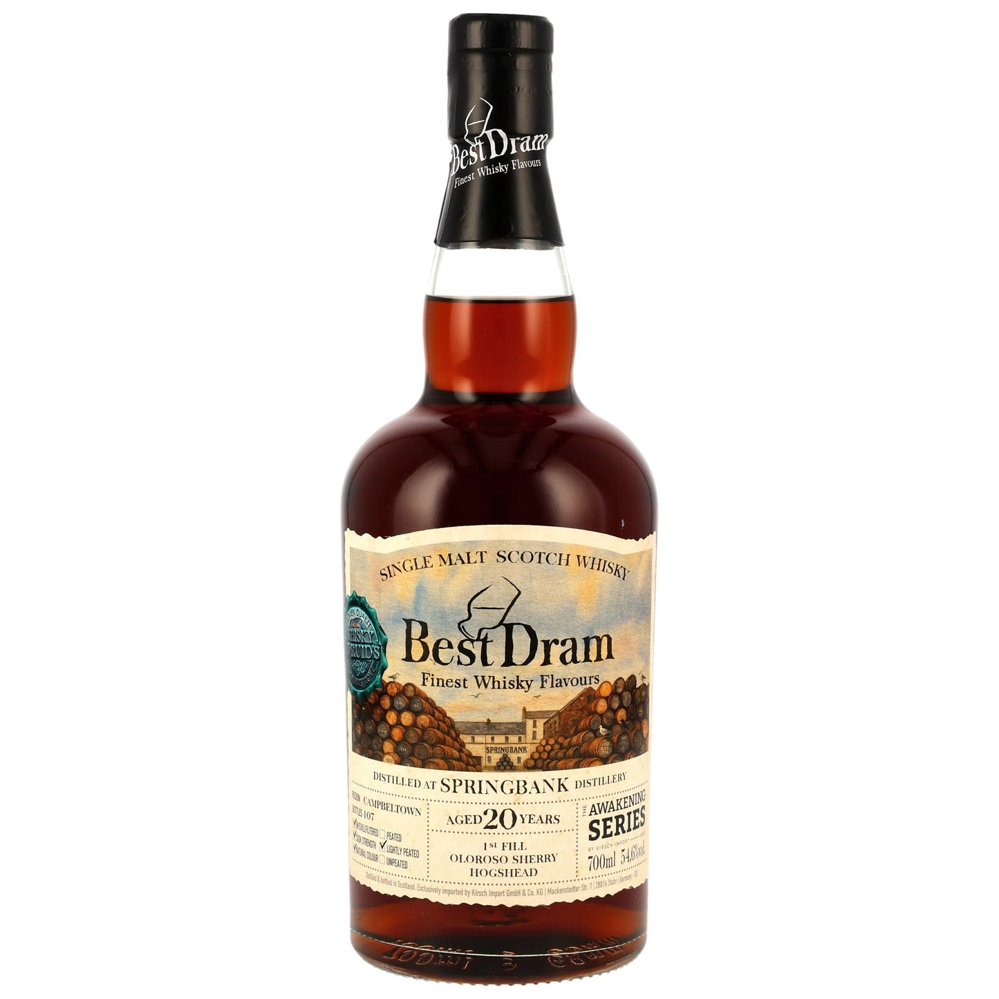 Springbank 20 ans de la série The Awakening (meilleur whisky) 54,6 % 0,7 l