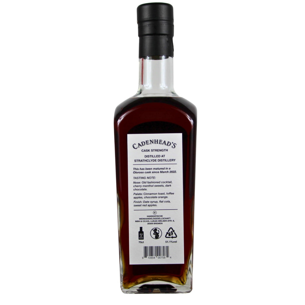 Strathclyde 34 ans Single Grain Authentic Collection Cadenhead's 51,1% 0,7l