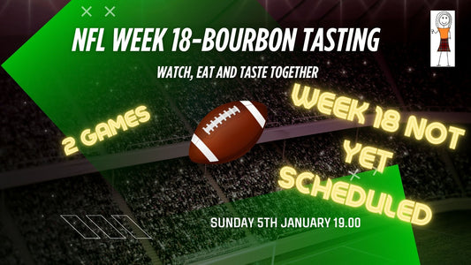 NFL Week 18 - Bourbon Tasting 7x2cl dimanche 5 janvier - REGARDER, MANGER et GOÛTER