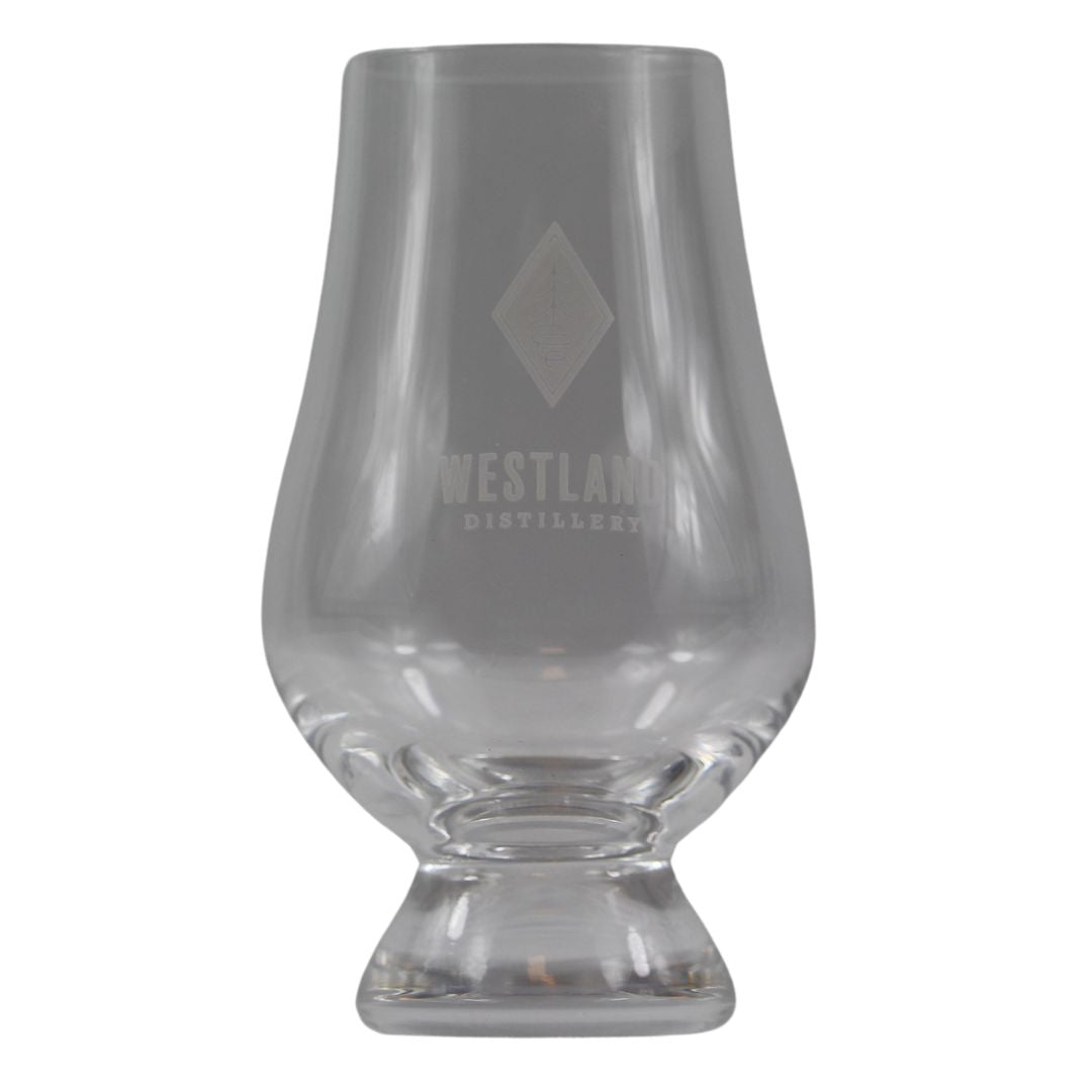 Westland Glas mit Aufdruck