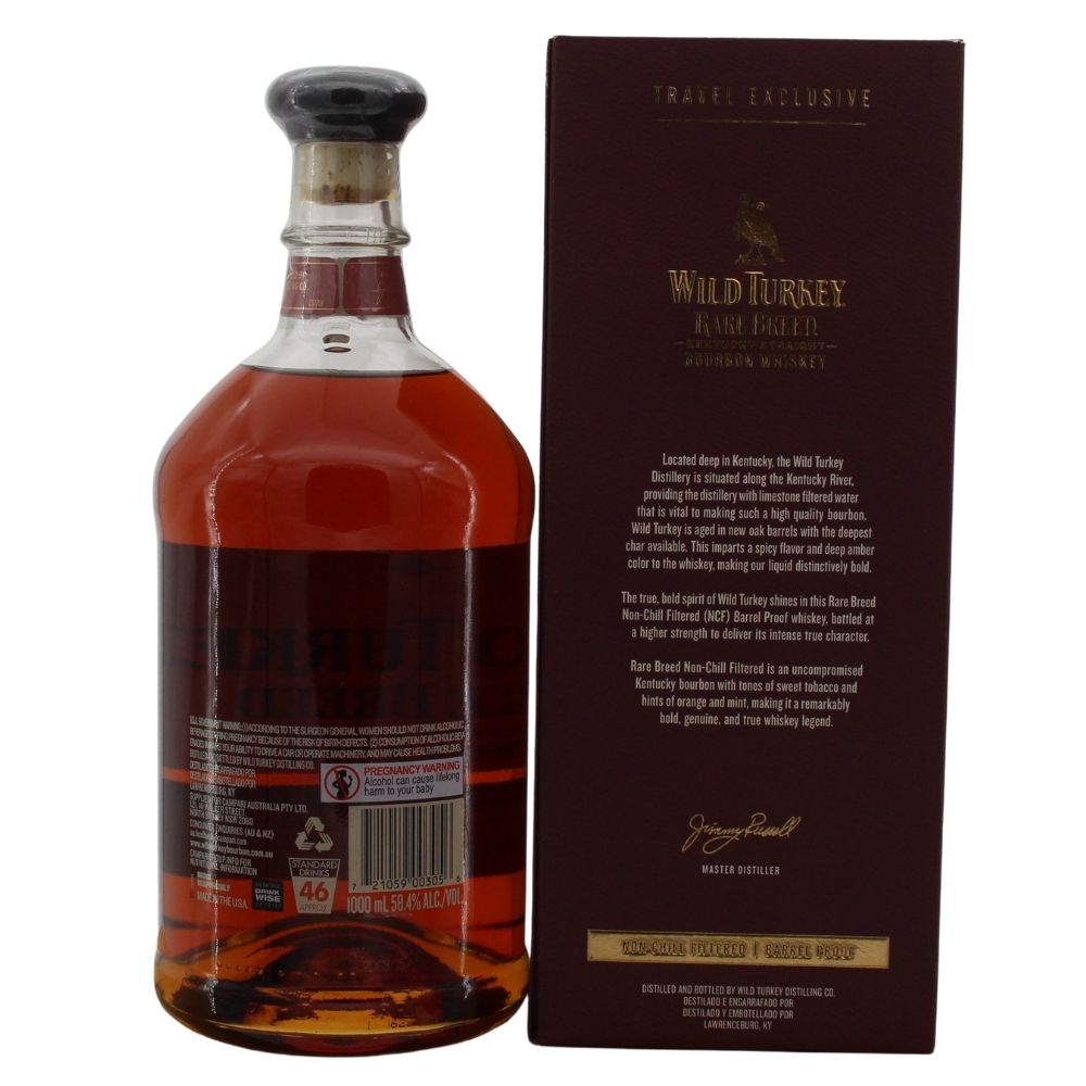 Wild Turkey Rare Breed Barrel Proof Back