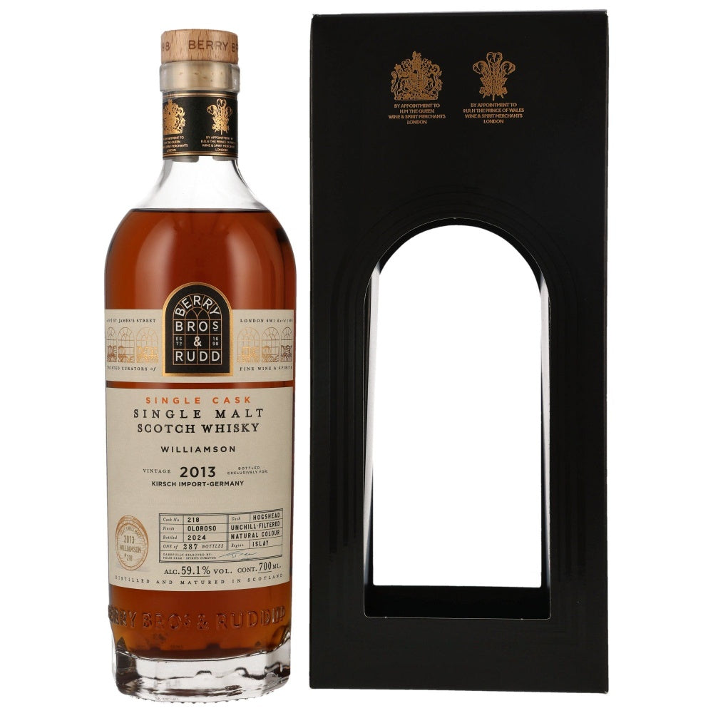 Williamson 2013/2024 Single Cask Berry Bros & Rudd #218 59.1% 0.7l