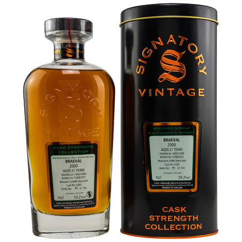 Braeval 2000/2021 21 Jahre Signatory Cask 6392 59,2% 0,7l