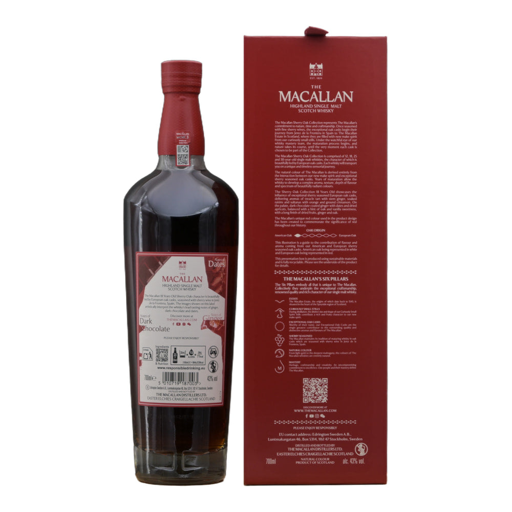 Macallan 18 Jahre Sherry Oak Collection 2026 Edition 43% 0,7l