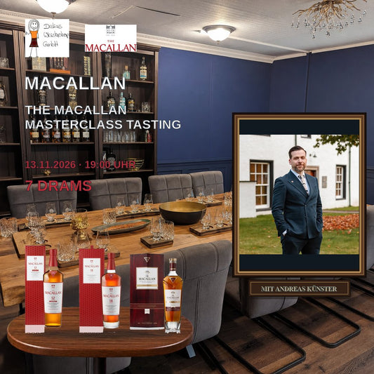 The Macallan Masterclass Tasting mit Andreas Künster 7 Drams 13.11.26 um 19:00 Uhr