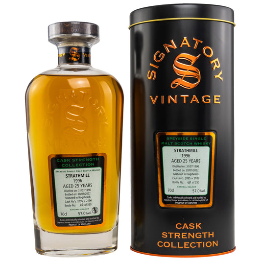 Strathmill 1996/2022 25 years Signatory Cask 2095 & 2106 57% 0.7l