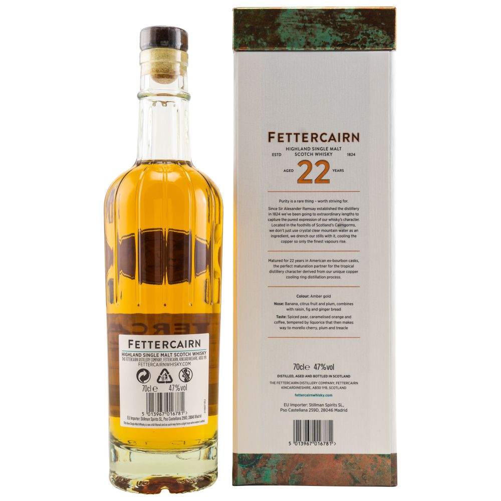 Fettercairn 22 Jahre Highland Single Malt Whisky 47% 0,7l