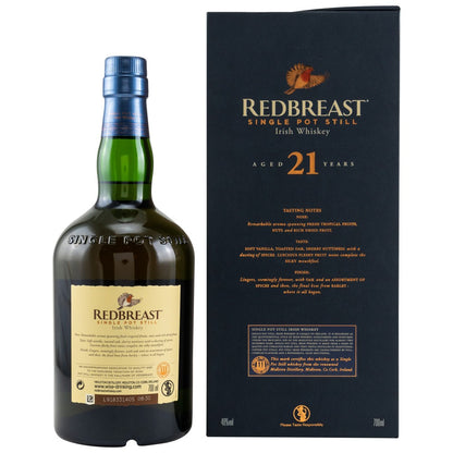 Whisky Irlandais - REDBREAST 15 ans Single Pot Still - Redbreast