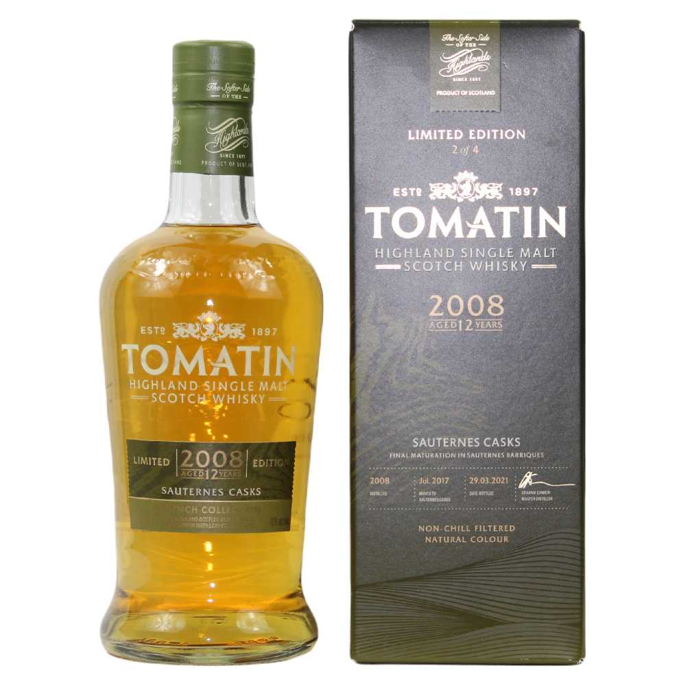 Tomatin French Collection 2008/2021 12 Jahre Sauternes Edition 46% 0,7l