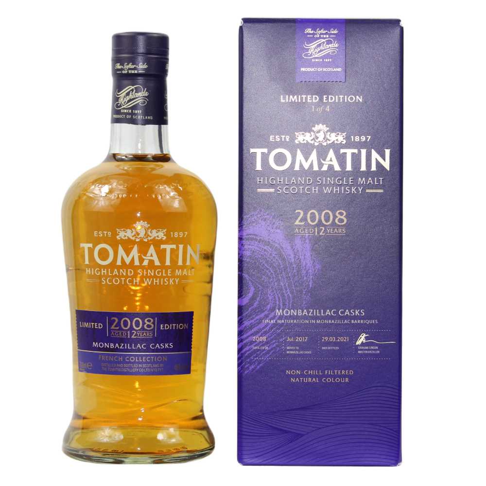 Tomatin French Collection 2008/2021 12 years Monbazillac Edition 46% 0.7l