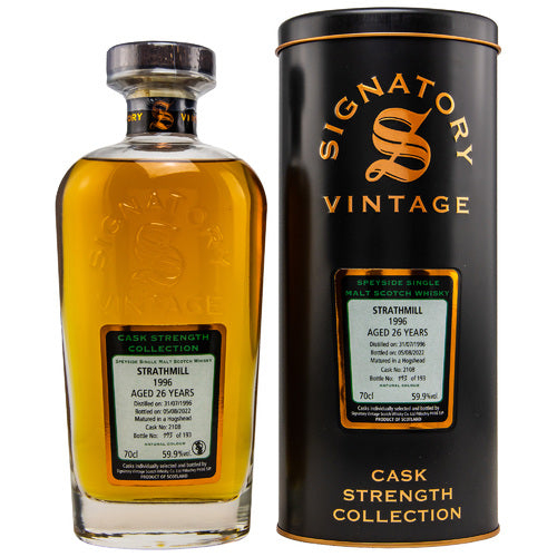 Strathmill 1996/2022 26 years Signatory Cask 2108 59.9% 0.7l