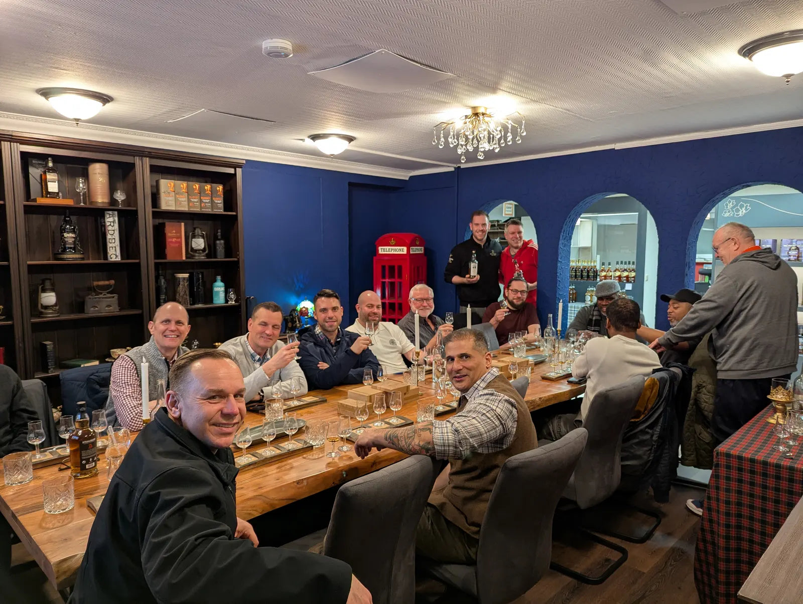 Springbank tasting at the long main table